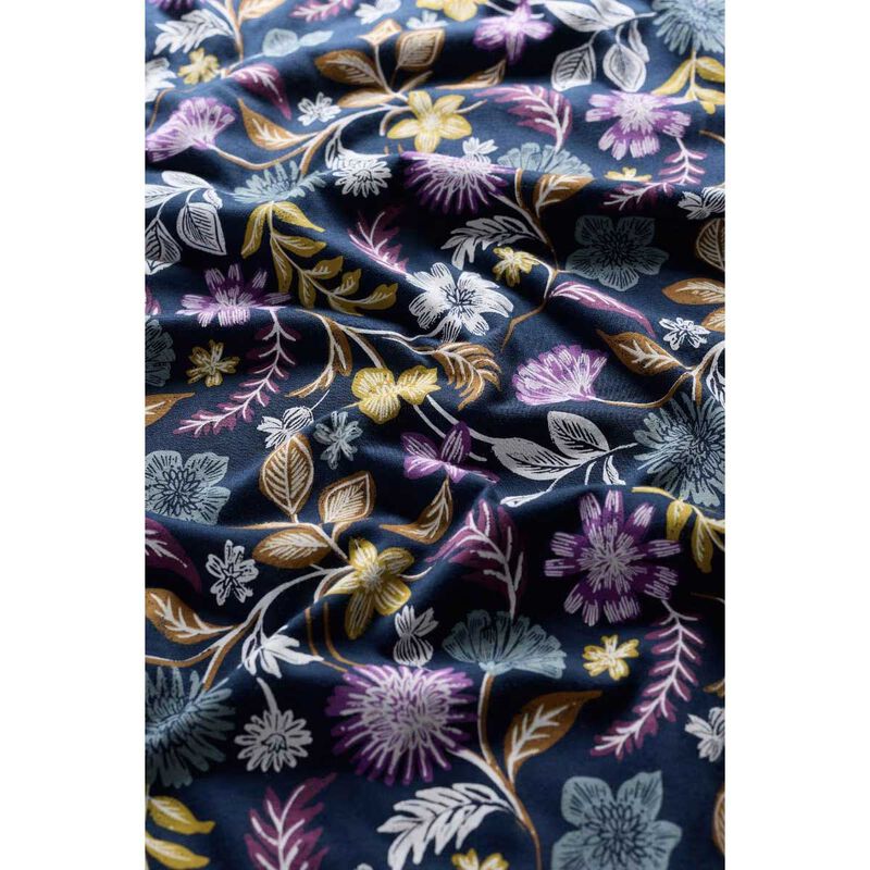 Seasalt Cornwall 3/4 Secret Cove Dress Woodblock Bloom Maritime image number 2