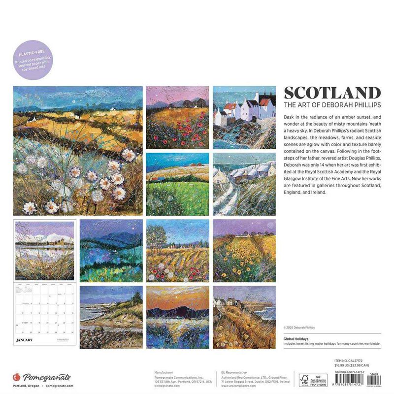 Pomegranate Scotland Wall Calendar 2027 image number 2