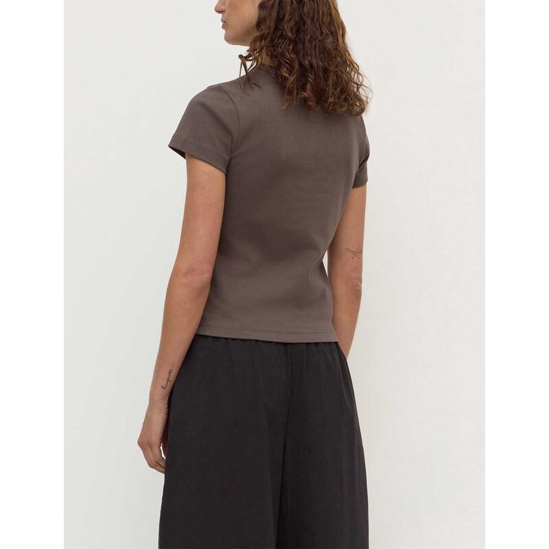 Assembly Label Lyla Cap Sleeve Tee Bark image number 1