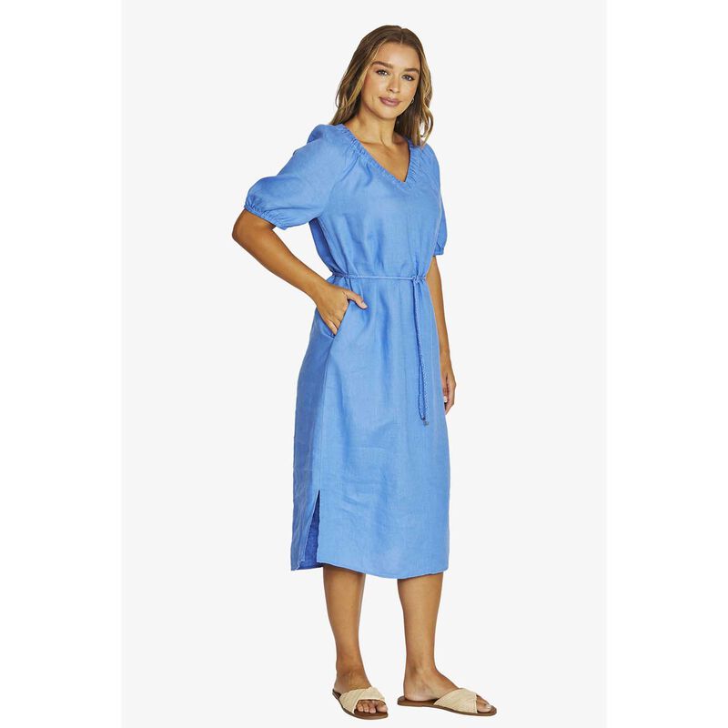 Jump Gather V-Neck Dress image number 2