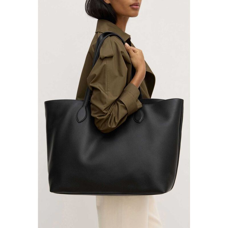 Assembly Label Olivia Leather Tote Bag Black image number 1