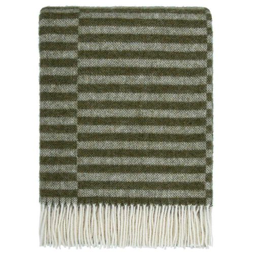 Baya Noah 100% NZ Wool Throw 130x190cm - Olive