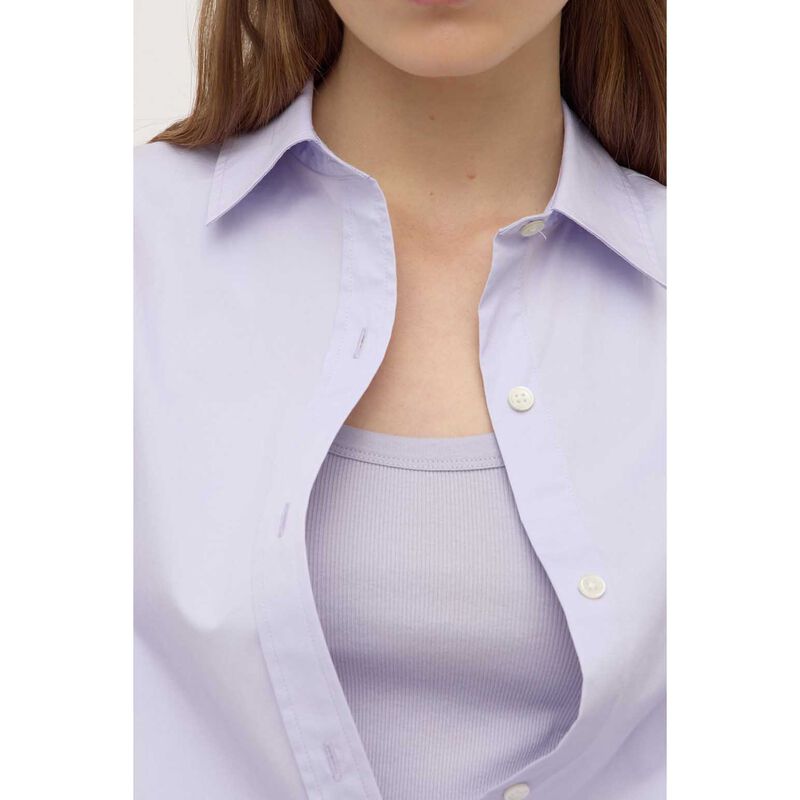 Assembly Label Marigold Poplin Long Sleeve Shirt Lilac image number 2