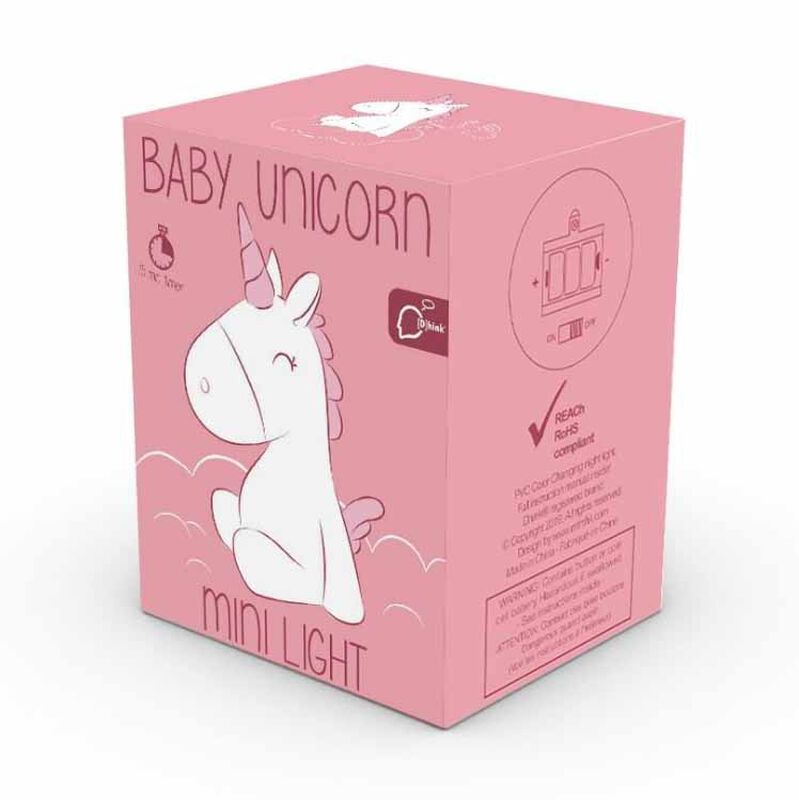 Stellar Haus Pink Baby Unicorn Mini Light image number 1