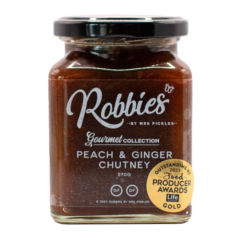 Robbies Peach & Ginger Chutney 270g image number 0