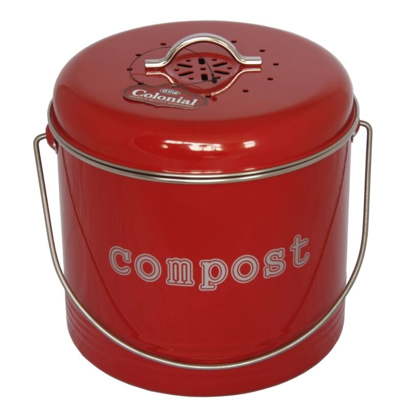 D.Line Red Compost Bin Large 21cm image number 0