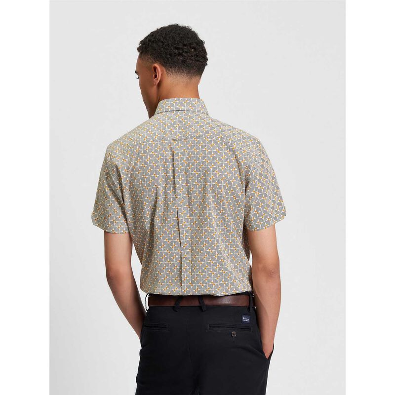 Ben Sherman Retro Geo Print Shirt image number 1