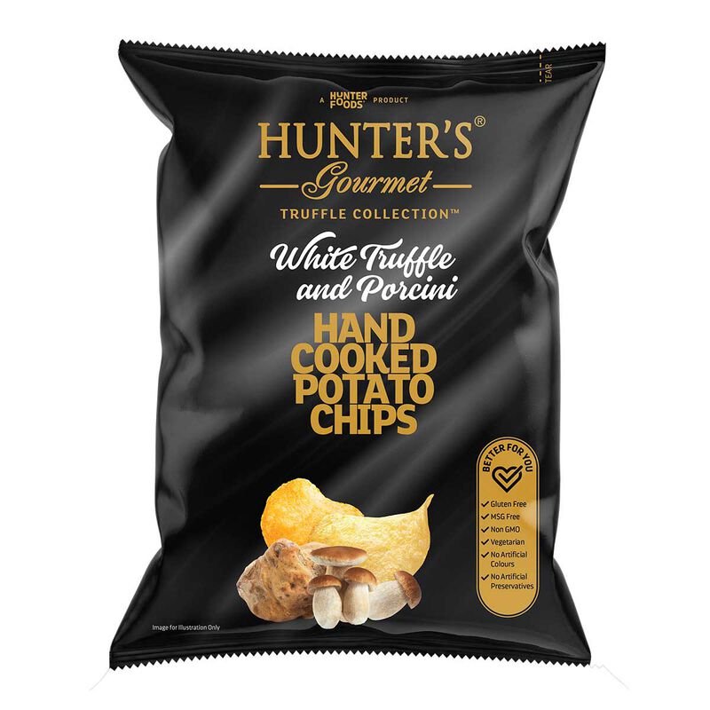 Hunters White Truffle and Porcini Crisps 125g image number 0