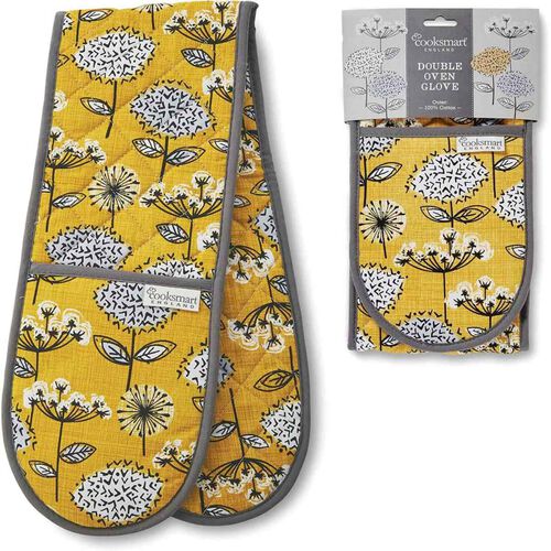 Cooksmart Retro Meadow Double Oven Glove