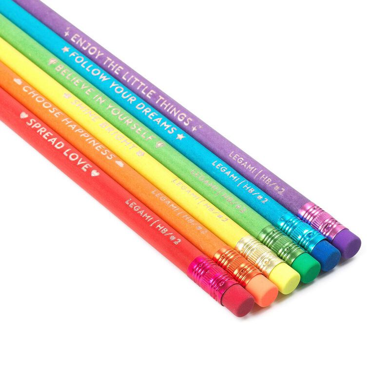 Legami Happiness for Every Day Kit HB Graphite Pencils Set of 6 image number 3