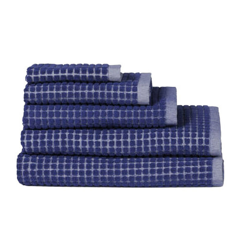 Citt&agrave; Nero Cotton Bath Towel Cobalt/Cream 80x150cm image number 0