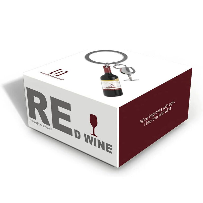Metalmorphose Wine Bottle Keychain image number 1