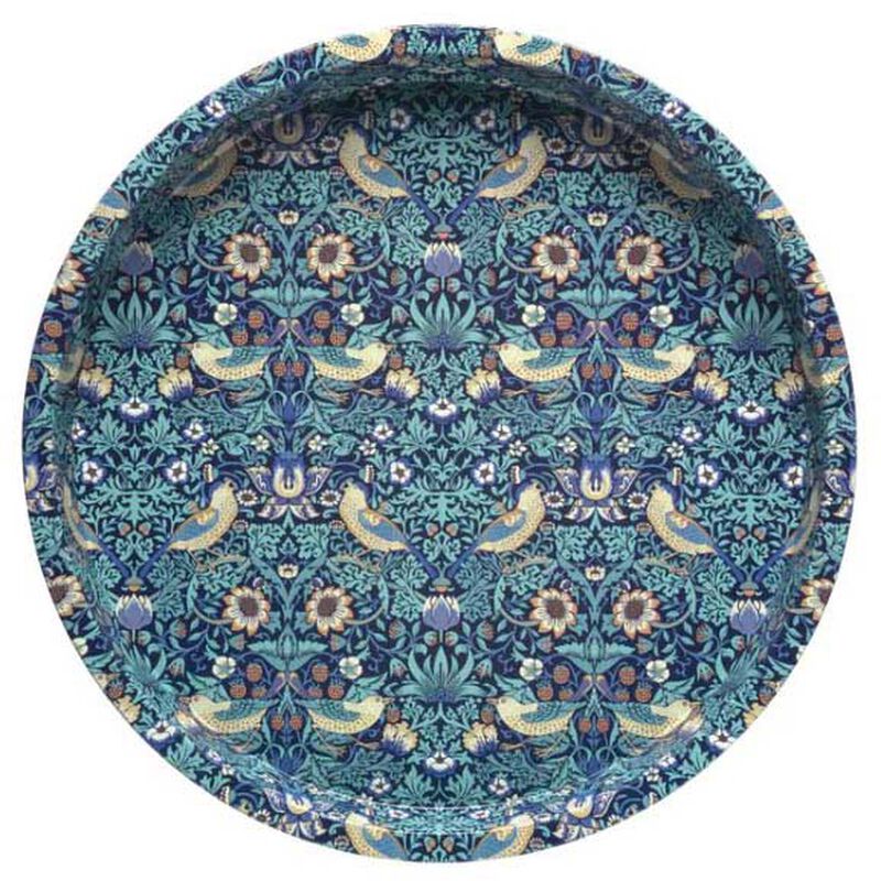 Arts & Crafts Deepwell Tin Tray Blue 300mm image number 0