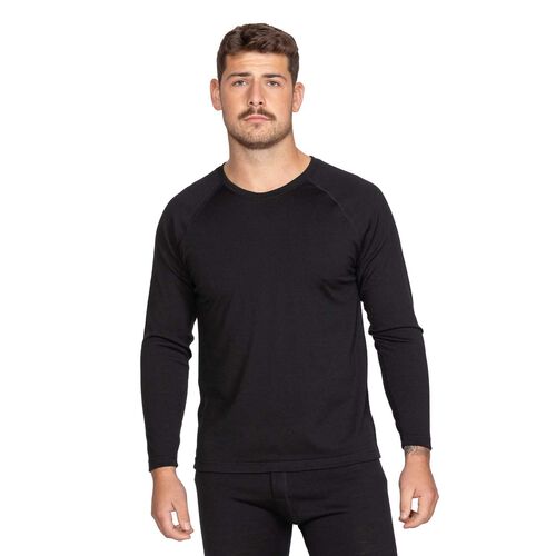 Supreme Mens Merino Wool Crew Neck Long Sleeve Vest
