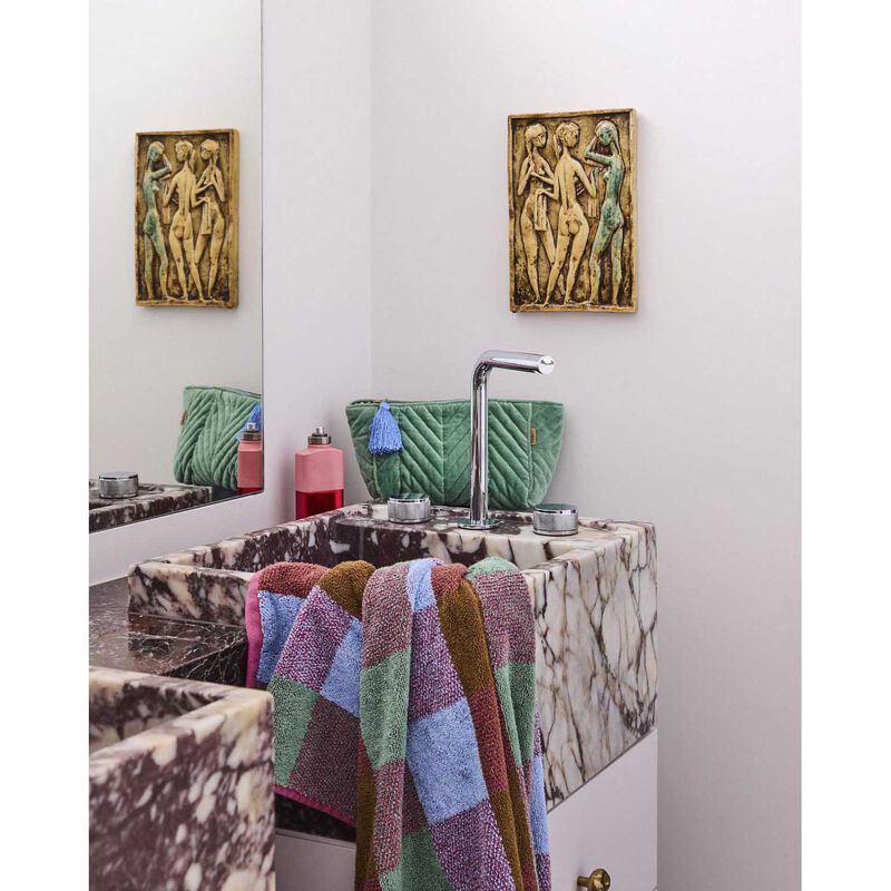 Kip&Co Seabed Velvet Toiletry Bag image number 3