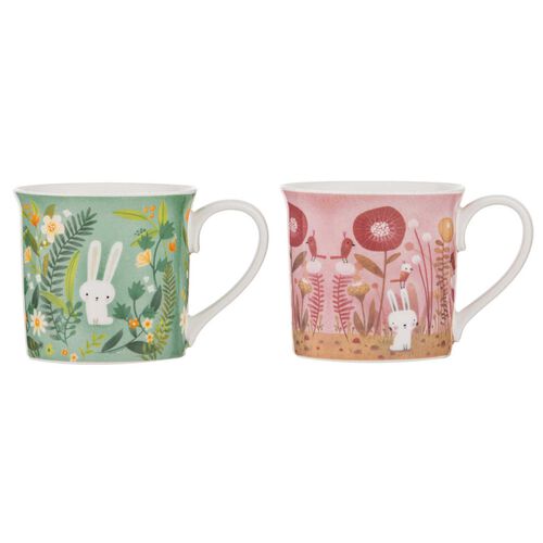 Ashdene Playful Bunnies Mug - Assorted Sold Individually