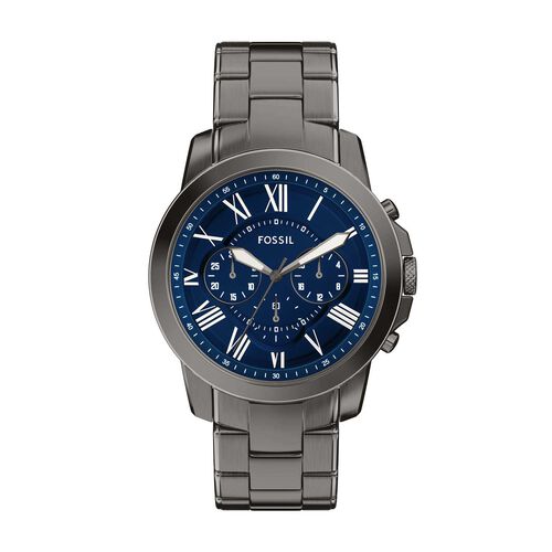 Fossil Grant Chronograph Gunmetal Stainless Steel Watch FS6133