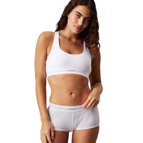 Calvin Klein Cotton Modal Stretch Rib Lightly Lined Bralette