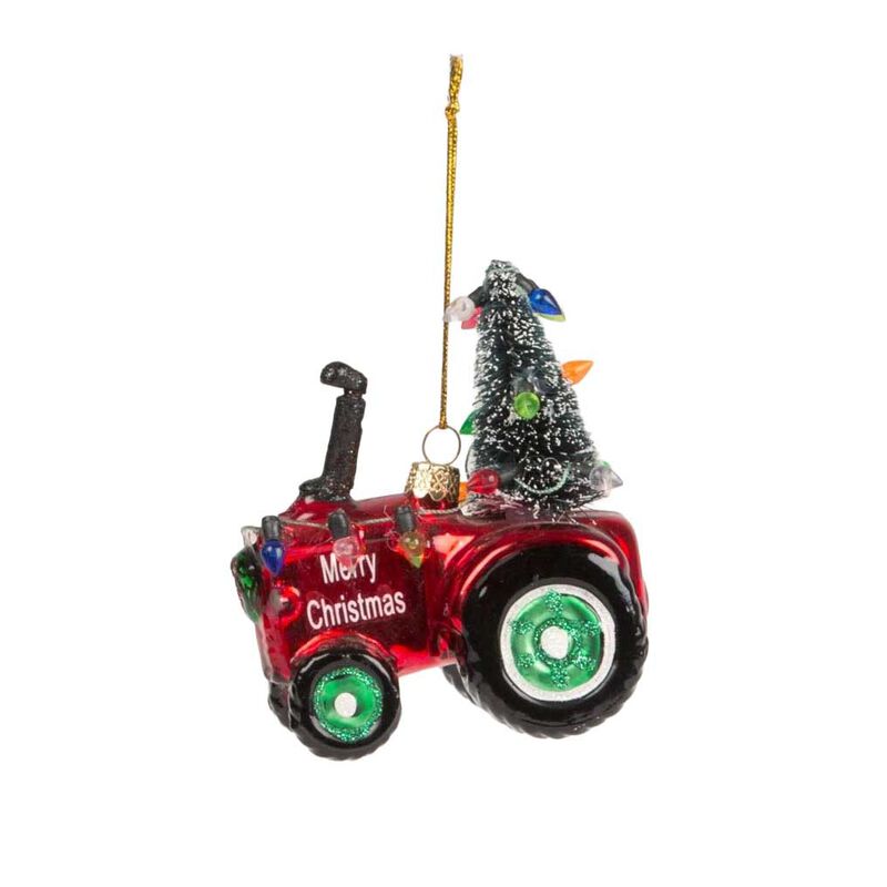 Sass & Belle Festive Tractor Bauble image number 0