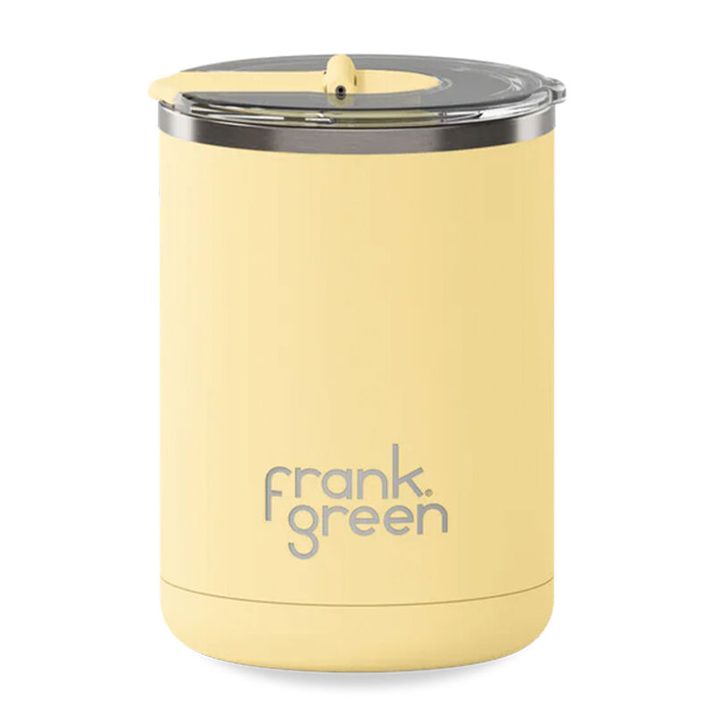 frank green 12oz Ceramic Cup with Hinged Lid Buttermilk image number 0