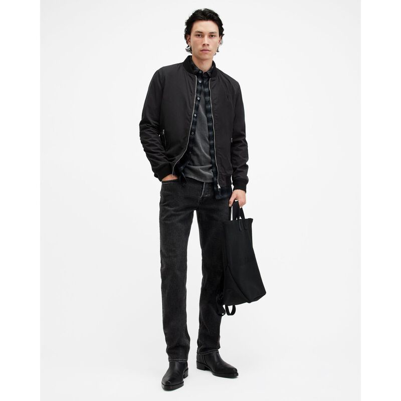 AllSaints Bassett Ramskull Bomber Jacket image number 3