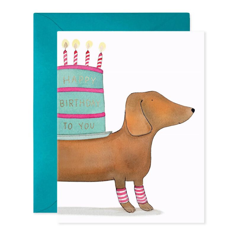 E Frances Slinky Dog  Birthday Foil Card image number 0