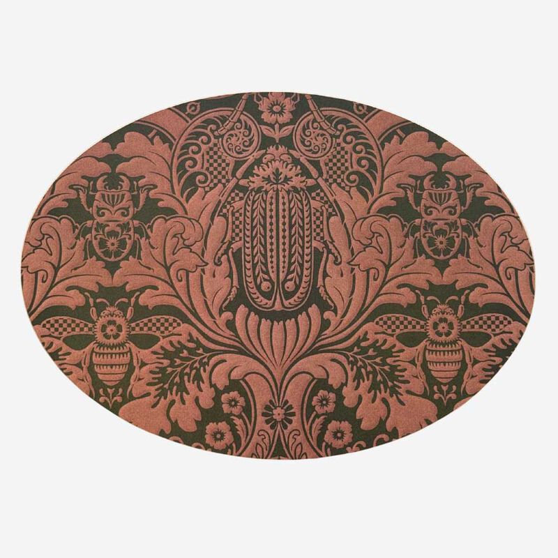 Tanya Wolfkamp Oval Placemat Set Of 4 - Damask image number 3