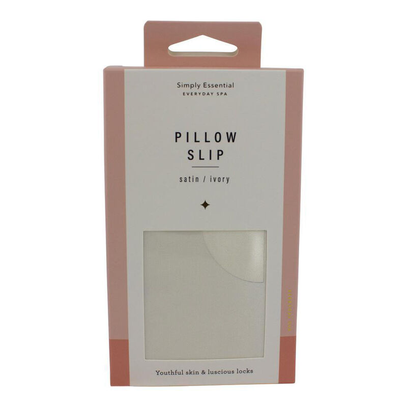 Simply Essential Satin Pillow Slip Ivory image number 0