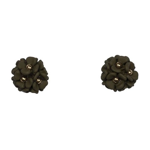 Stella + Gemma Earring Mini Ball Flower Martini Olive