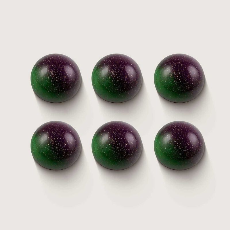 Chocolate Brown Salted Pistachio Crunch Boxed Chocolates 6-Piece image number 2