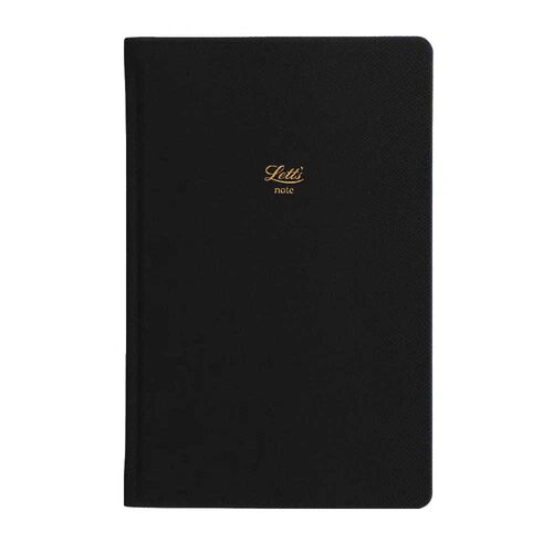 Letts of London Legacy A5 Ruled Notebook - Black