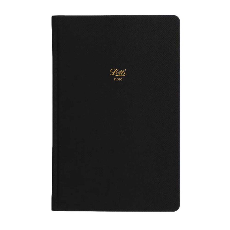 Letts of London Legacy A5 Ruled Notebook - Black image number 0