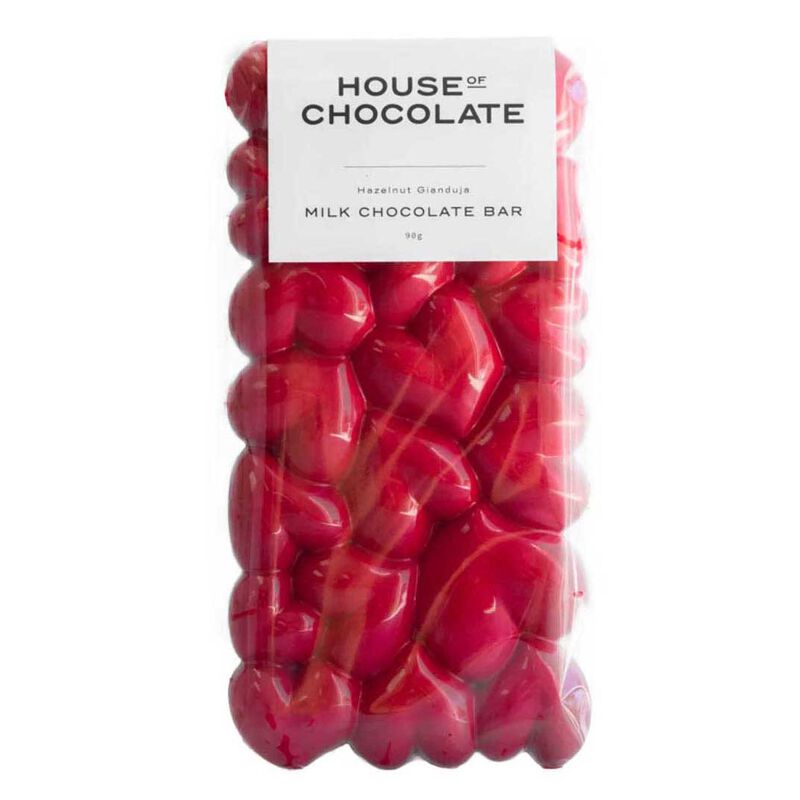 House of Chocolate Gianduja Hazelnut Heart Bar 85g image number 0