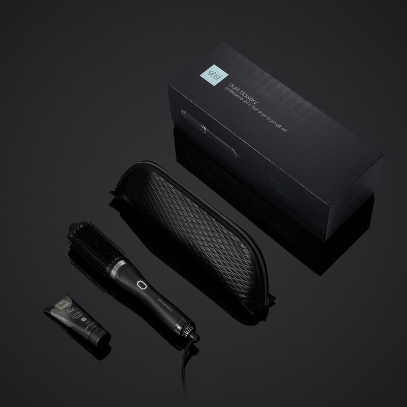 ghd Duet Blowdry Hair Dryer Brush Festive Gift Set in Black image number 1