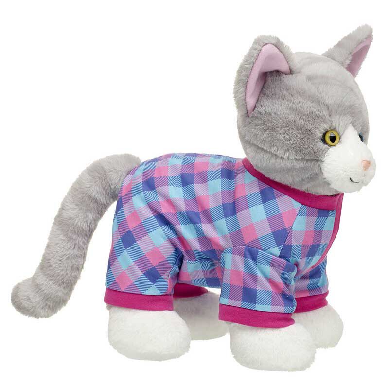 Build A Bear Outfit - Promise Pets Pink Plaid Sleeper image number 1