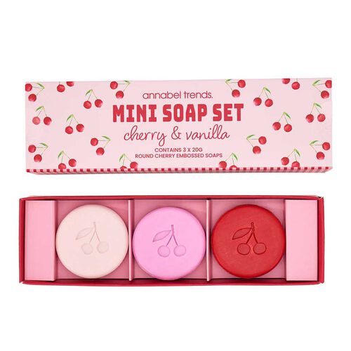 Annabel Trends Mini Bath Soaps - Cherrylicious 3Pc