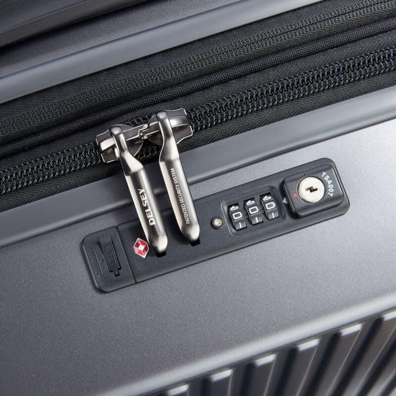 Delsey Securitime Zip 56cm Carry On Suitcase - Anthracite image number 3