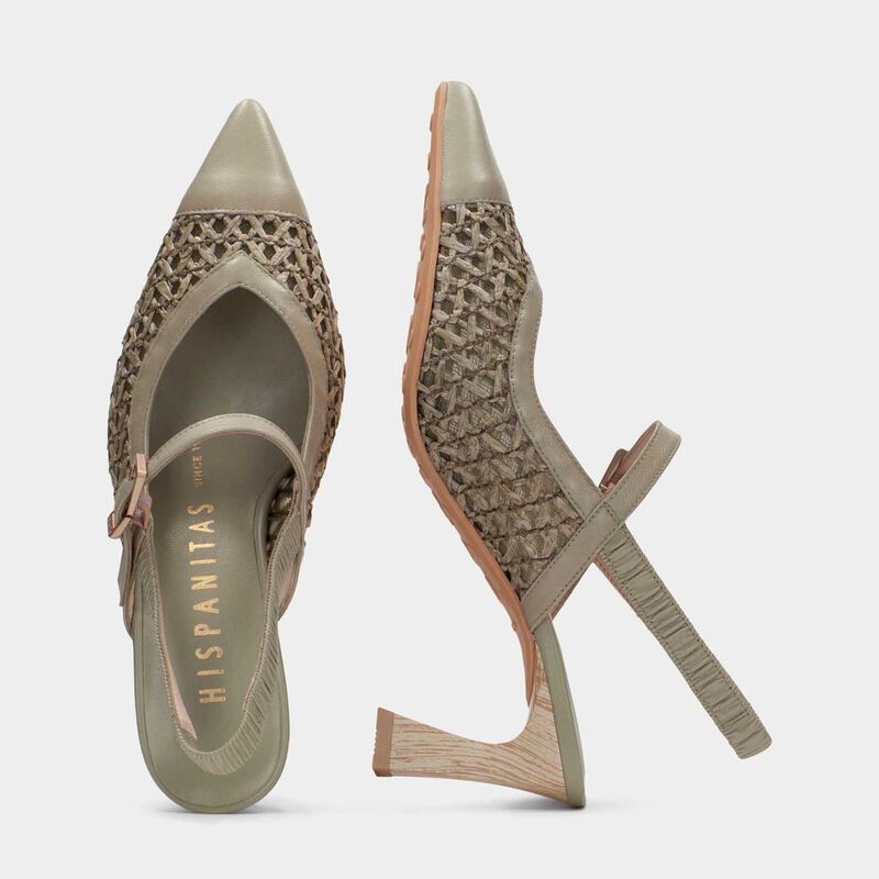 Hispanitas Giorgia Raffia Slingback Heel image number 3