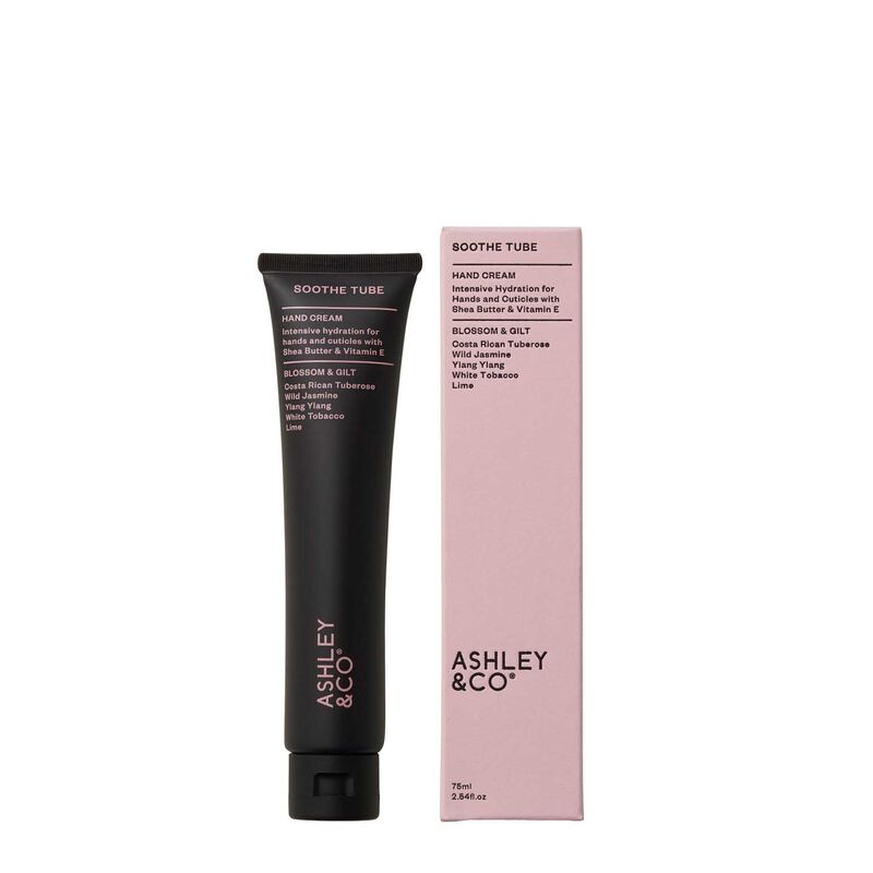 Ashley & Co Soothe Tube Hand Cream, Blossom & Gilt 75ml image number 0