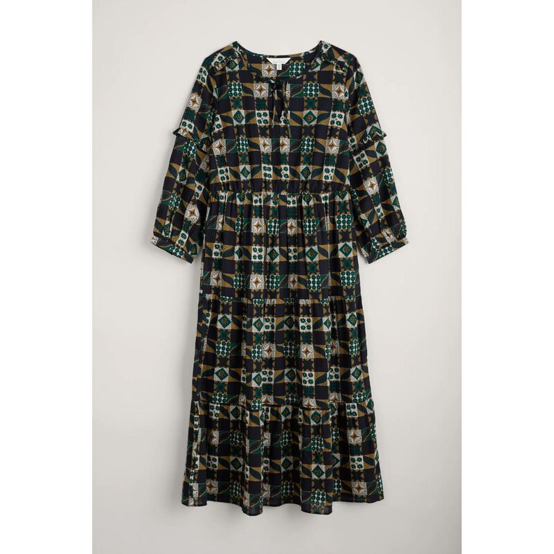 Seasalt Cornwall Dearling Dress Folky Quilt Onyx image number 2