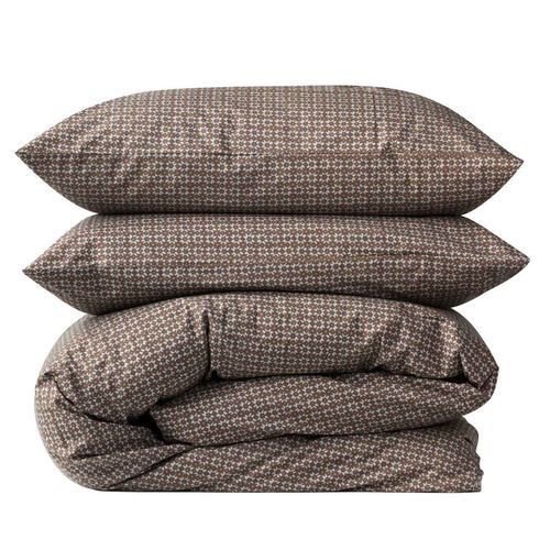 Citt&agrave; Porto Duvet Cover Cocoa/Miso SK 265x210cm