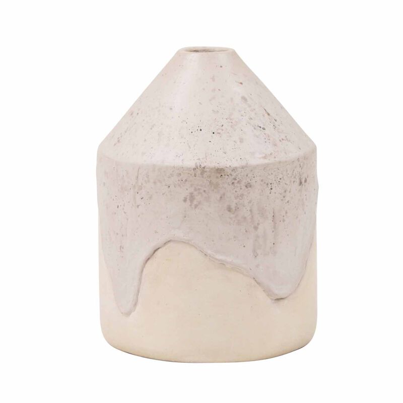 Maytime Helene Vase - Dripped Cream image number 0