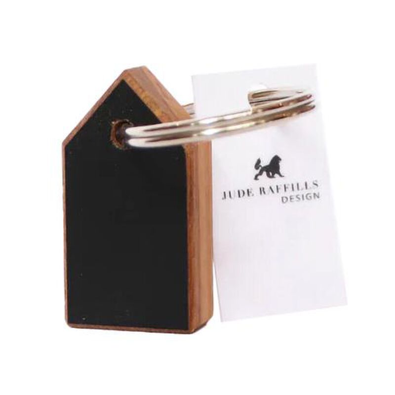 Jude Raffills Design Wooden House Key Ring image number 0