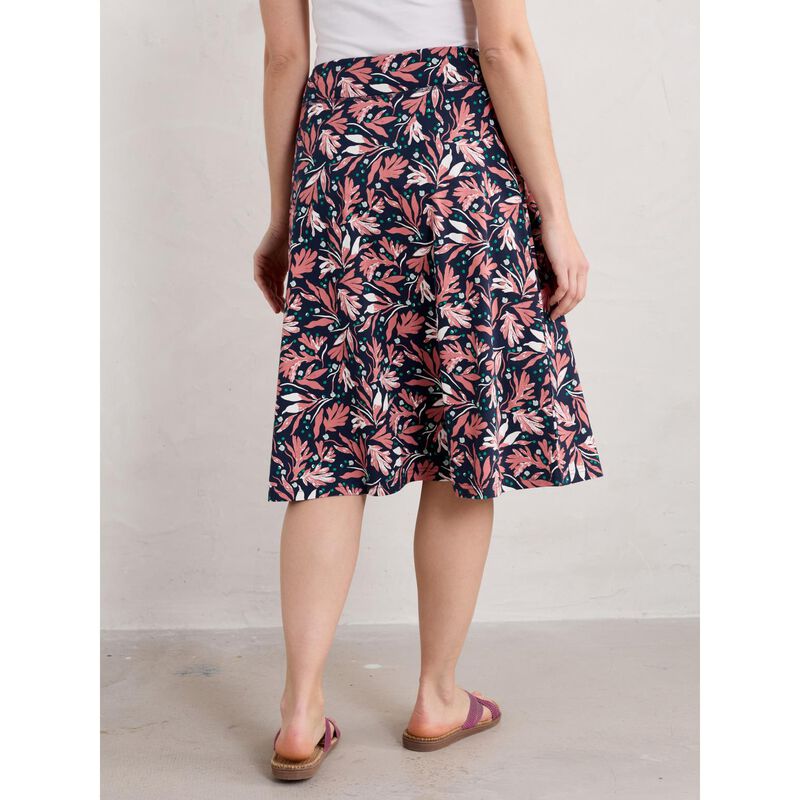 Seasalt Cornwall Jessica Grace Skirt Seaweed Swirl Maritime image number 1