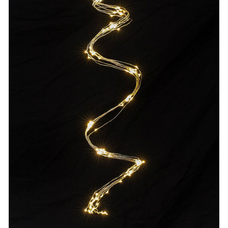 Stellar Haus AA Waterfall Lights Silver Warm White 1.5m image number 2