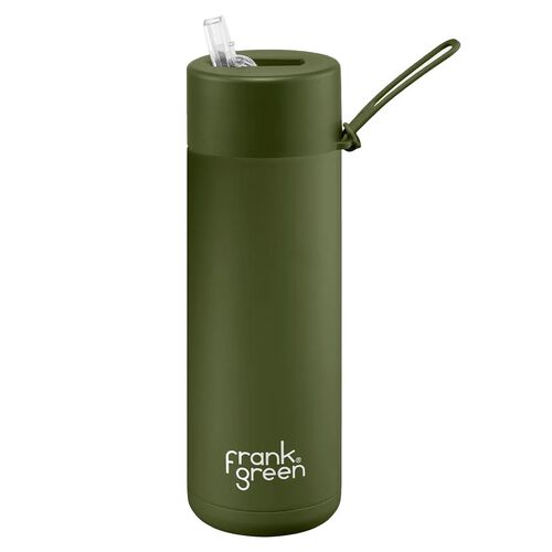 frank green 20oz Ceramic Reusable Bottle with Straw Lid