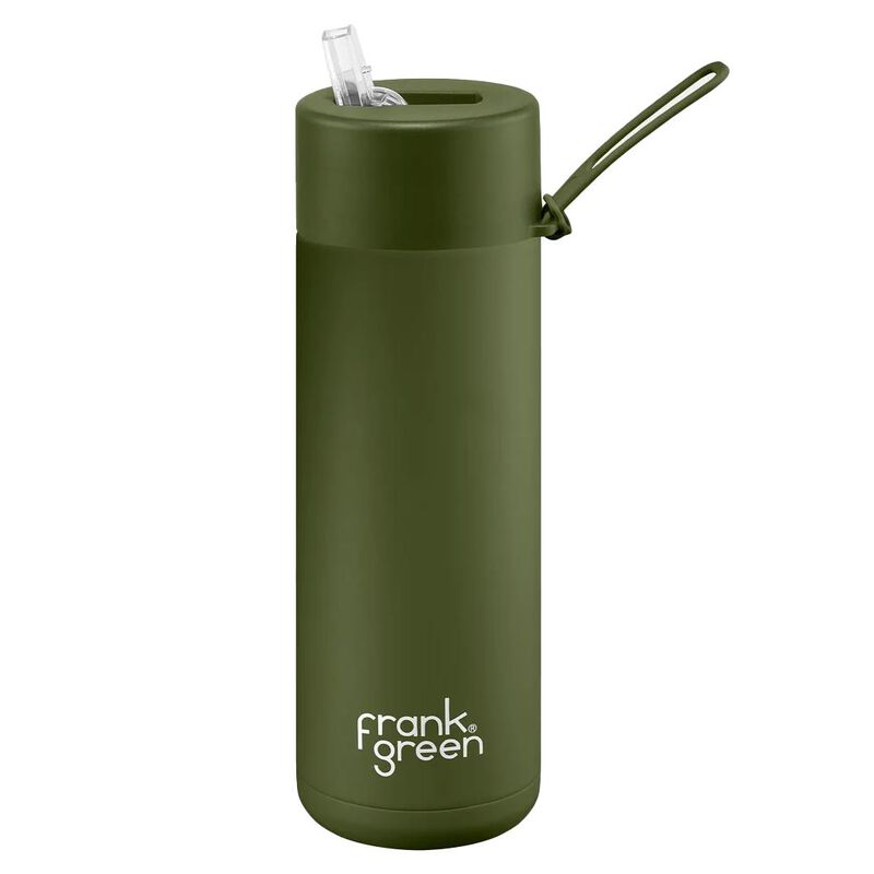 frank green 20oz Ceramic Reusable Bottle with Straw Lid image number 0