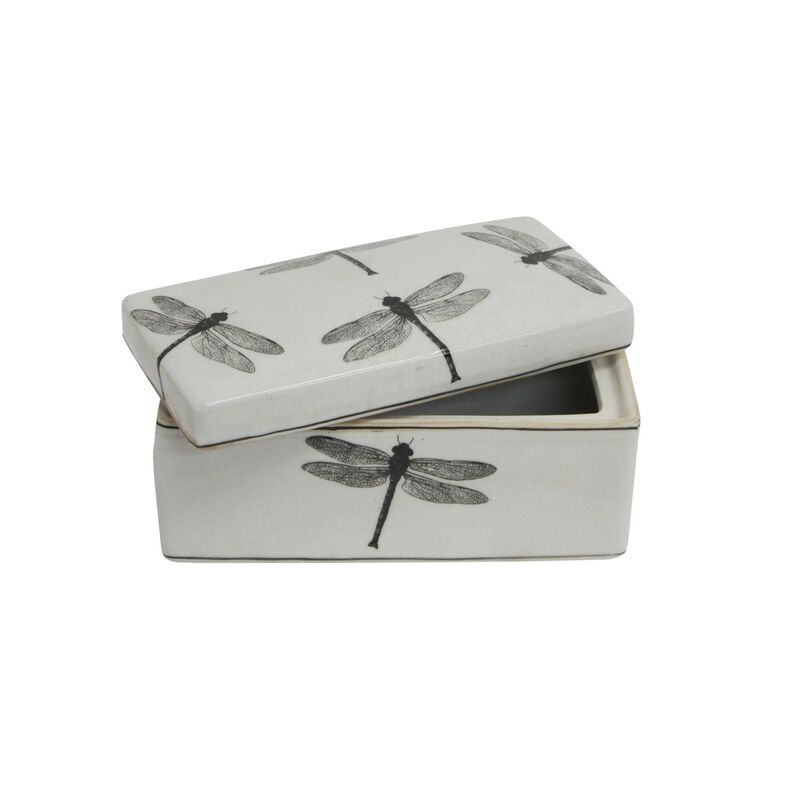 French Country Dragonfly Storage Box image number 1