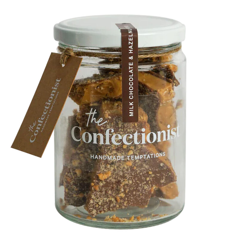The Confectionist Handmade Hazelnut Toffee with Milk Chocolate Jar 200g image number 0