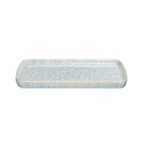 Denby Halo Speckle Small Rectangular Platter 26cm